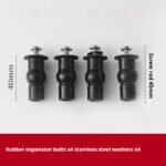 Rubber Nylon Expansion Screw Anchor For Toilet Seat Lid Accessories - Image 7