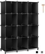 Plastic Shelving Storage Cabinet Assembled Bookcase Plastic Storage - Image 3