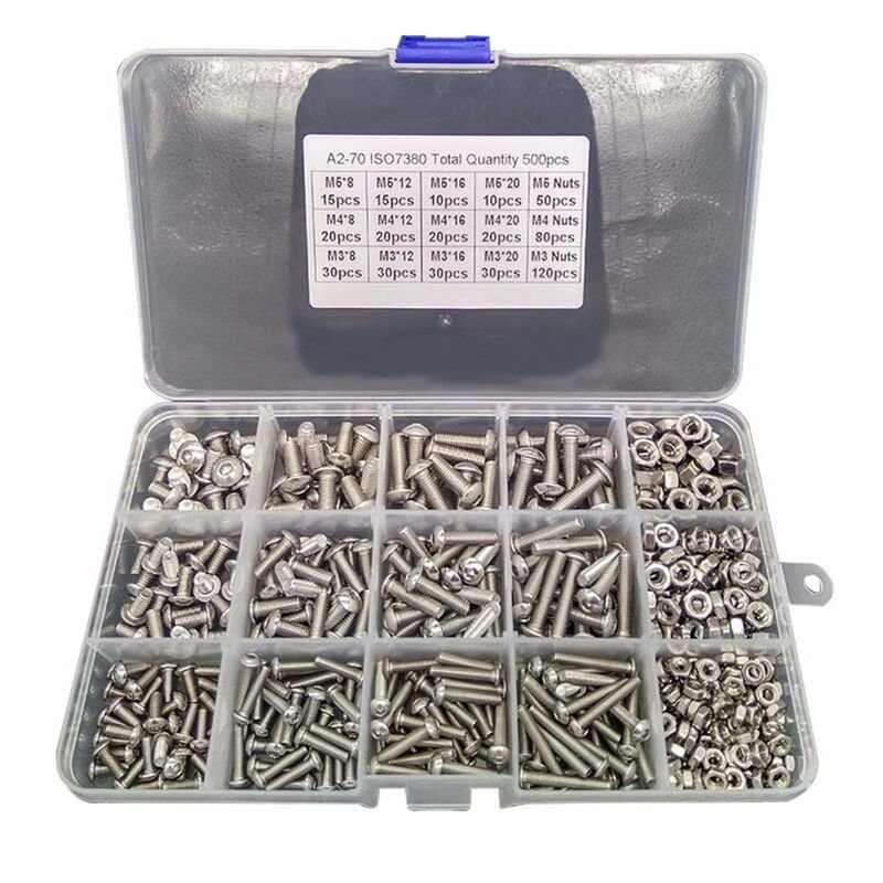 1621824210432.jpg Round Head Bolt Nut Stainless Steel 304 Screw Mounting Hardware - Image 1