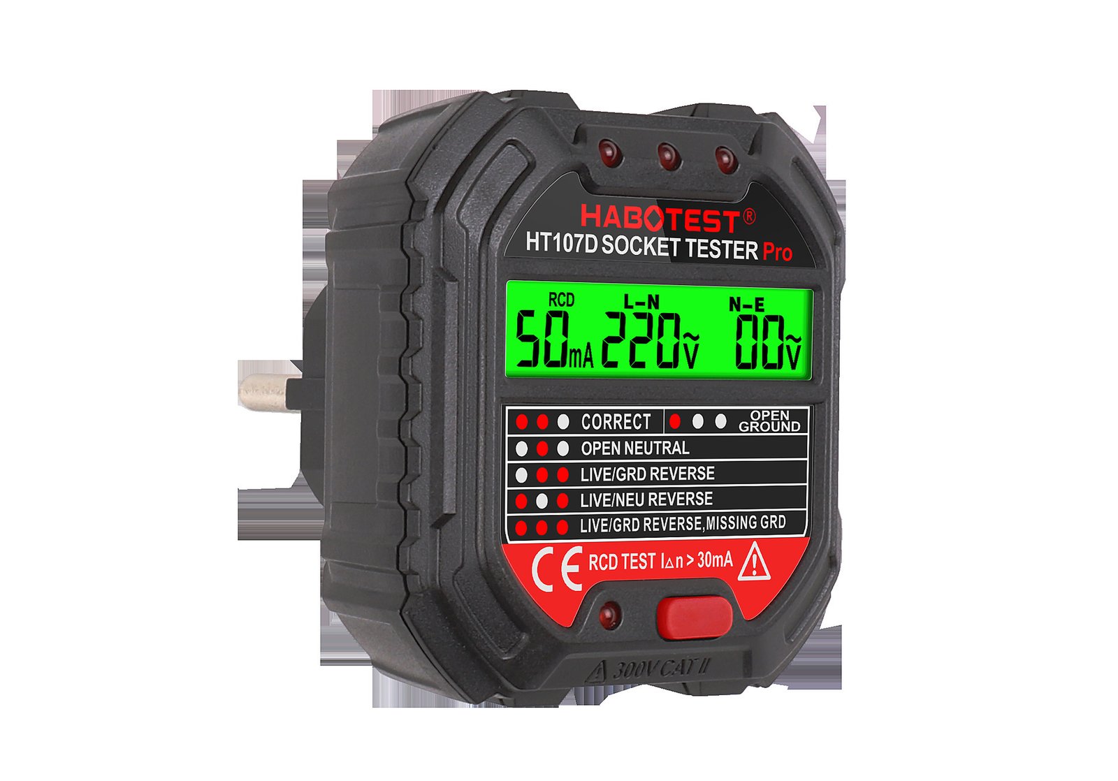 1622011632641.jpg Multifunctional Digital Display Socket Tester Electrical Ground Wire Tester - Image 1