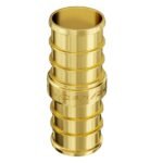 Pipe Fittings, 1/2" 50PCS Brass Pipe Fittings, Clamp-style Straight-Through Pipe Connector Brass Air Fittings, Heavy Duty Plumbing Fittings Tube Adapter For Heating/Shower Systems,Water Pipes