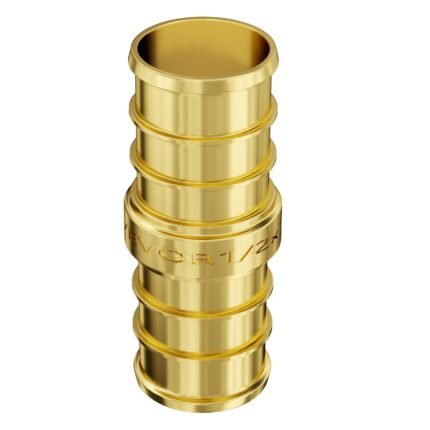 Pipe Fittings, 1/2" 50PCS Brass Pipe Fittings, Clamp-style Straight-Through Pipe Connector Brass Air Fittings, Heavy Duty Plumbing Fittings Tube Adapter For Heating/Shower Systems,Water Pipes