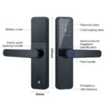 WIFI Digital Smart Door Lock Electronic Fingerprint Password Key Lock-black - Image 6