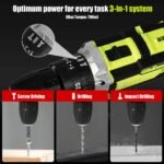12V Cordless Impact Drill, Electric Screwdriver, Electric Impact Drill, Mini Cordless Drill, Lithium-ion Battery Power Tools - Image 3