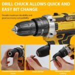 21V Cordless Drill Driver & Screwdriver Set, Brushless Motor - Image 6