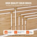 Pipe Fittings, 1/2" 25PCS Brass Pipe Fittings, Clamp-style 1/2 NPT External Thread Pipe Connector Brass Air Fittings, Plumbing Fittings NPT Adapter For Heating/Shower Systems, Water Pipes - Image 3