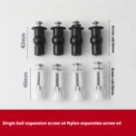 Rubber Nylon Expansion Screw Anchor For Toilet Seat Lid Accessories - Image 8