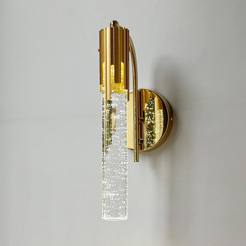 49344cac-07de-4347-a86f-f8fe9222d1c2.jpg Simple Crystal Wall Lamp Living Room Wall Light Bulb - Image 1