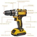 21V Cordless Drill Driver & Screwdriver Set, Brushless Motor - Image 7