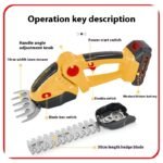 Electric Hedge Shears Dual-purpose Rechargeable Pruning Shear Mower - Image 2
