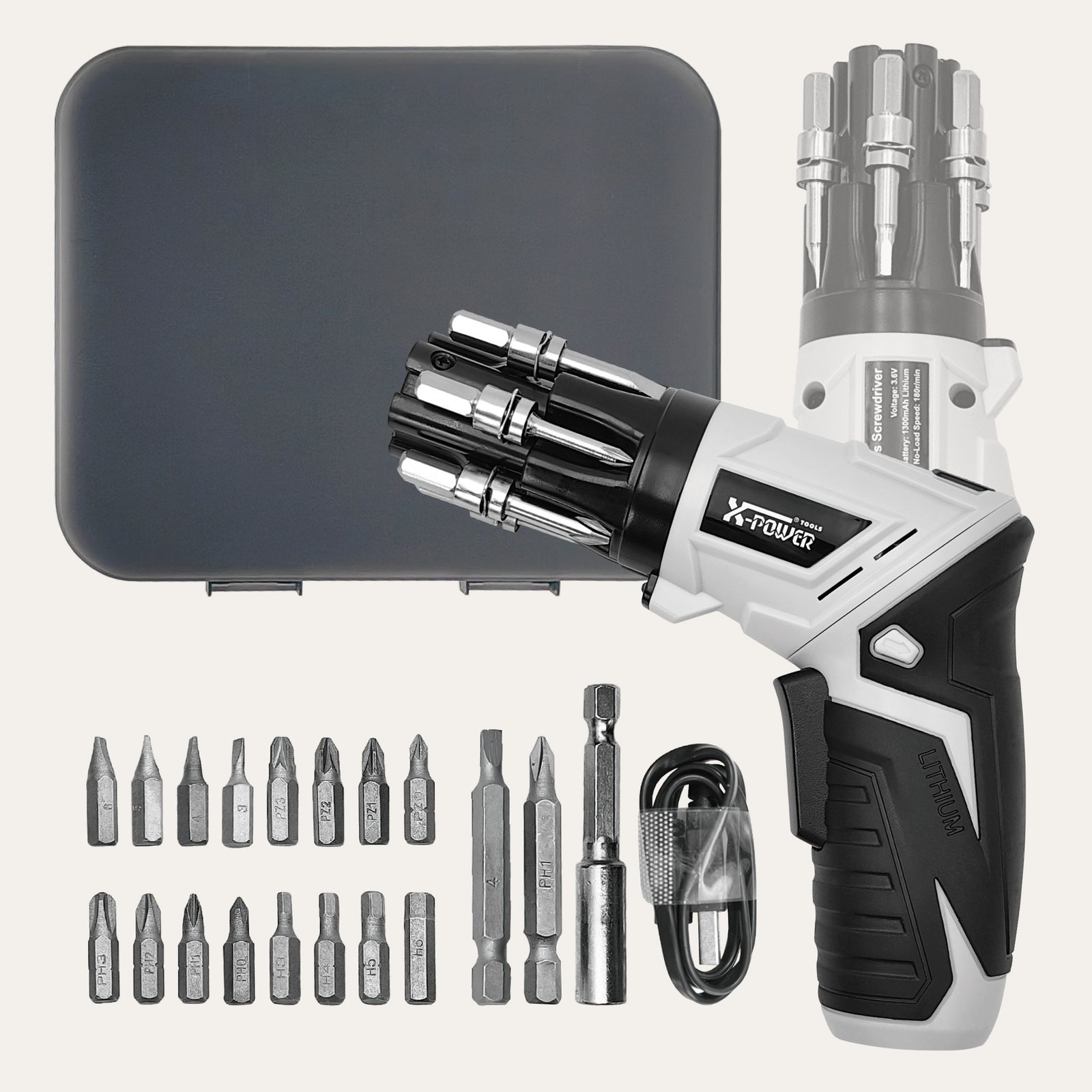 76243237-cee6-42bc-97d8-b340ba63322f.jpg Household Rechargeable Electric Screwdriver Electric Drill Set - Image 1