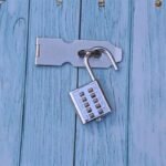 Button Combination Lock Alloy Padlock