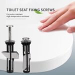Universal Bolts And Screws For Toilet Seat, Quick-release Hinge Fixing, Replacement Kit For Toilet Seat, Easy Installation - Image 3