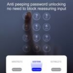 WIFI Digital Smart Door Lock Electronic Fingerprint Password Key Lock-black - Image 3