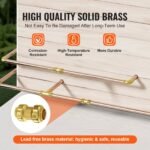 Pipe Fittings, 1/2" 12PCS Brass Pipe Fittings, Straight-Through Push-Fit Pipe Connector Brass Air Fittings, Heavy Duty Plumbing Fittings Adapter For Heating/Shower Systems, Water Pipes - Image 3