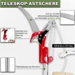1 Telescoping Pruning Shears, Adjustable-length Pruning Saw, Stainless Steel Garden Saw For Cutting Branches And Tree Care - Image 3