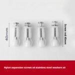 Rubber Nylon Expansion Screw Anchor For Toilet Seat Lid Accessories - Image 6