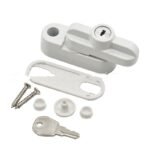 Plastic Steel Flat Door And Window T-Lock With Key - Image 3