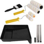 Paint Roller Set Paint Rollers With Extension Pole Tray Paint Brush Roller Sleeves For Painting Wall Ceiling - Image 8
