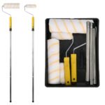 Paint Roller Set Paint Rollers With Extension Pole Tray Paint Brush Roller Sleeves For Painting Wall Ceiling - Image 5