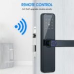 WIFI Digital Smart Door Lock Electronic Fingerprint Password Key Lock-black - Image 2