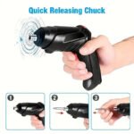 47PCS Electric Screwdriver Rechargeable Kit Cordless Drill Drill Driver Bits Set - Image 2