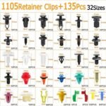32 Kinds Of Car Expansion Screw Kit Fastener Clip Bumper Universal Set - Image 6