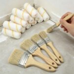 15-Piece Paint Roller Set, 3 Different Brushes & 10 Paint Rollers, Ideal For Painting Walls And Ceilings—Multi-Piece Party Gift Set