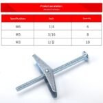 24-Piece Iron Aircraft Expansion Bolt And Screw Combo Set - Image 3